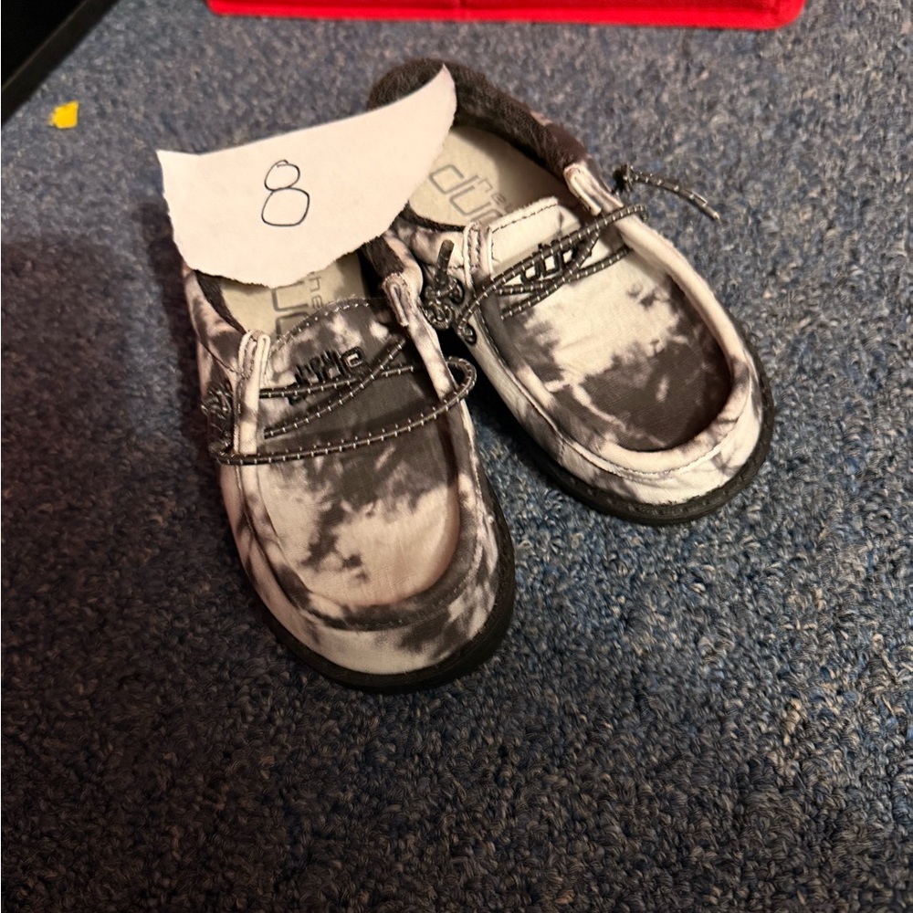 Kids Gray Tie-Dye Hey Dude
